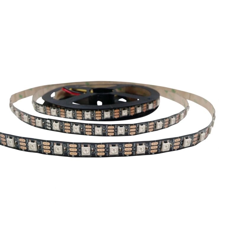 1,5 meter WS2812b digitale RGB ledstrip premium – losse strip