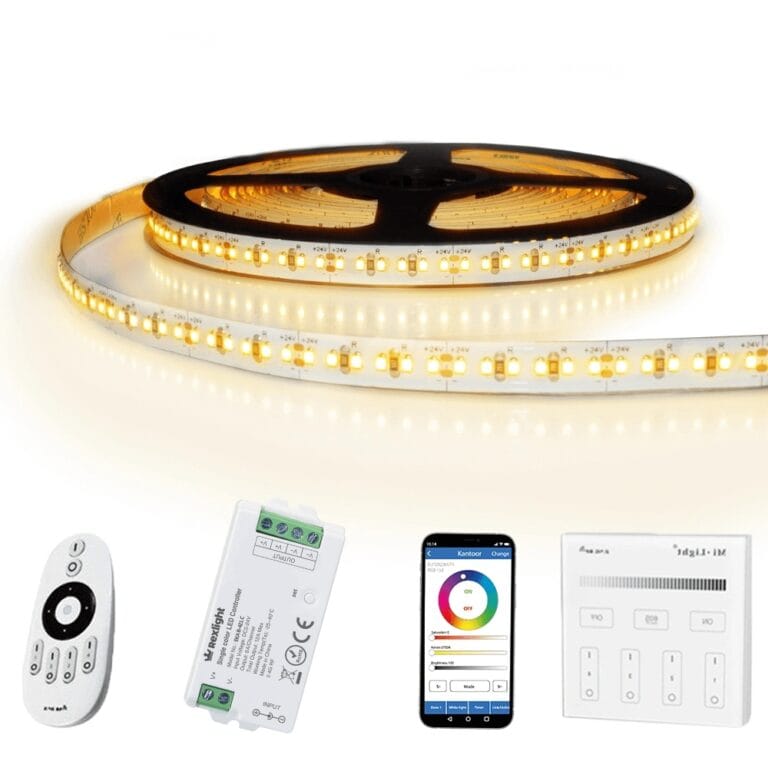 15 meter led strip warm wit pro 420 – complete set