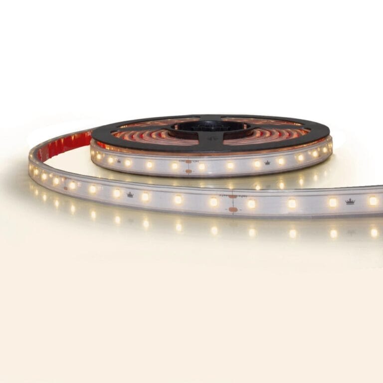 10 meter led strip constant current warm wit waterdicht – 3000 kelvin – 600 leds 24v