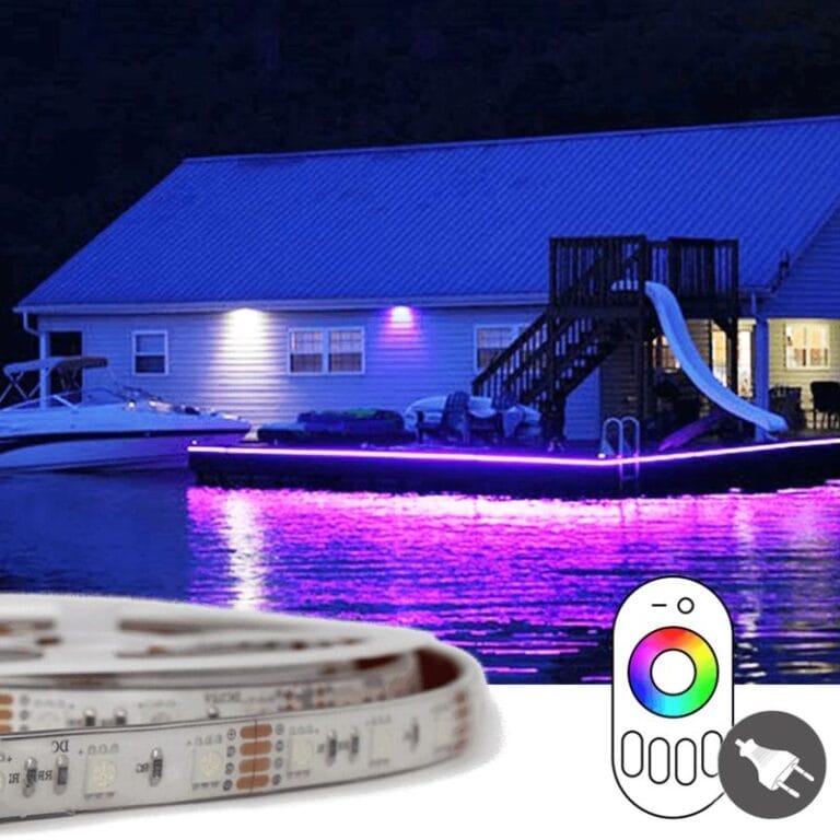 4 meter RGB led strip voor buiten complete set
