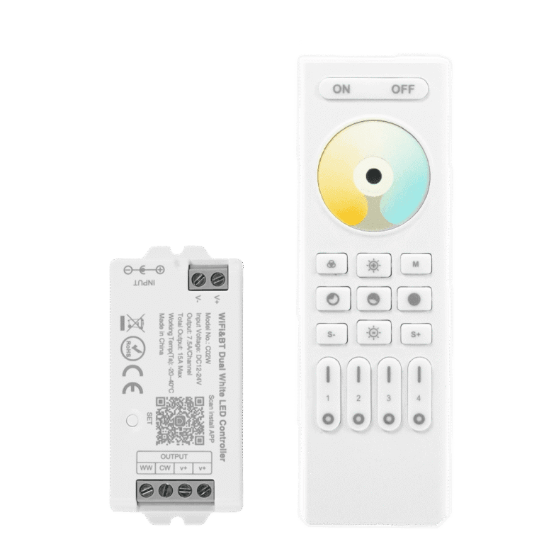 Drukknop rf 4-zone dual white afstandsbediening set