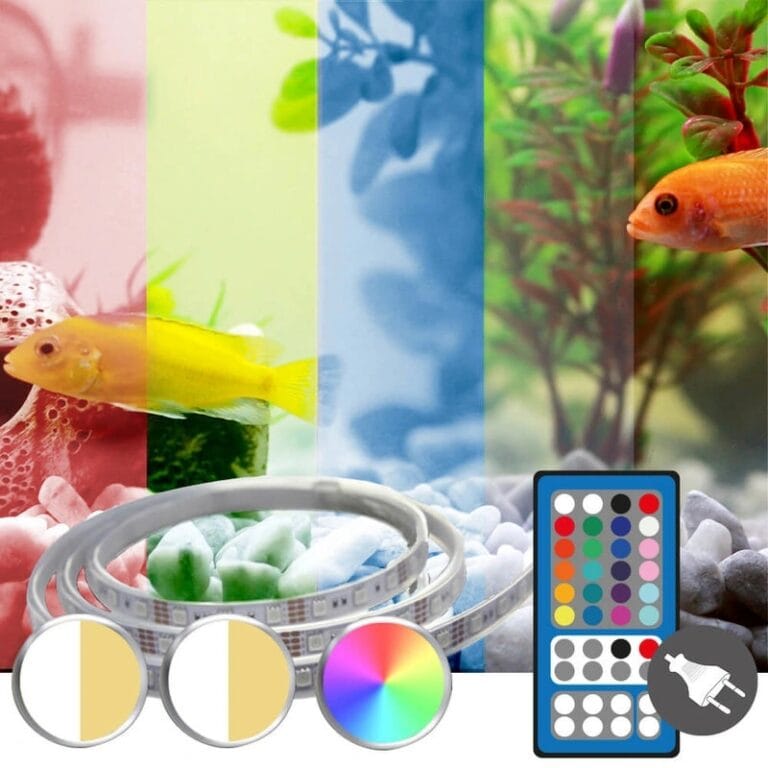 RGB led strip + 2x enkele kleur strip: 100 – 150 cm complete set