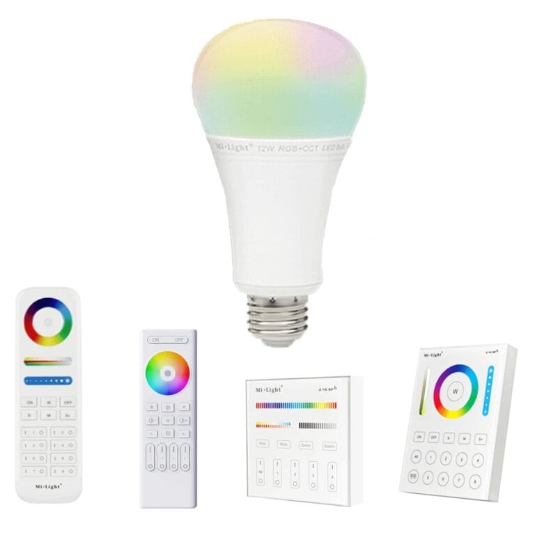 RGBWW led lamp set met afstandsbediening 12w e27 1 tot 4 lampen