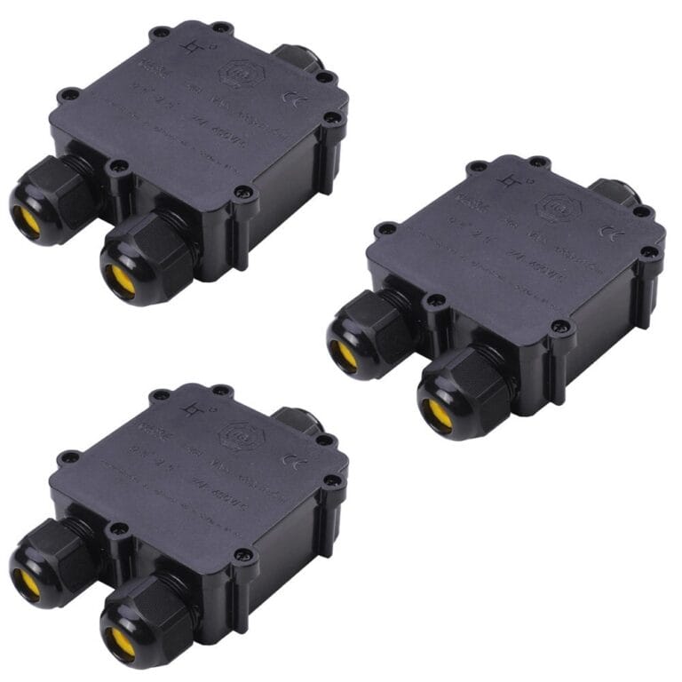 Waterdichte lasdoos ip68 3-weg y-stuk – voordeelset van 3