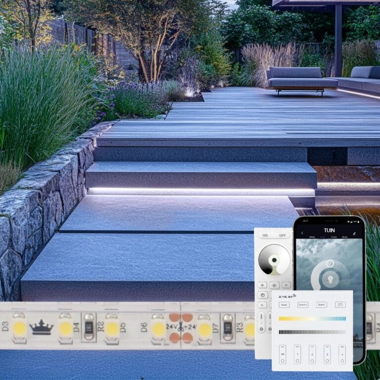 13 meter daglicht wit led strip voor buiten complete set