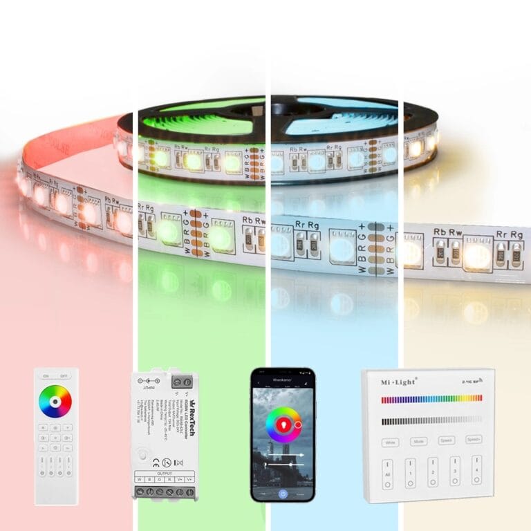17 meter RGBW led strip | complete set | premium 72 leds p/m