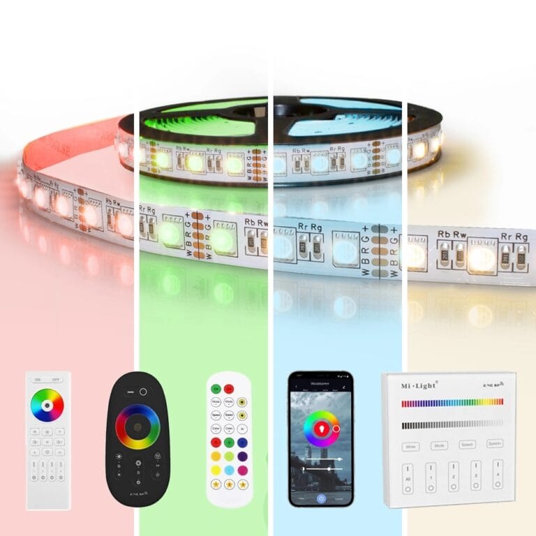 2 meter RGBW led strip | complete set | premium 72 leds p/m