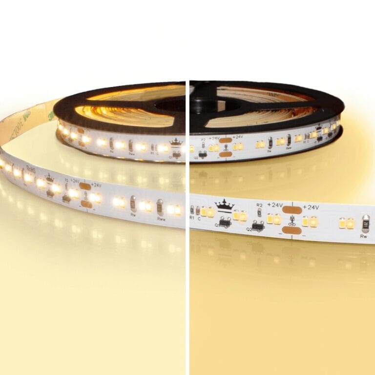 5 meter led strip ip20 24v – dim to warm – 224 leds p/m