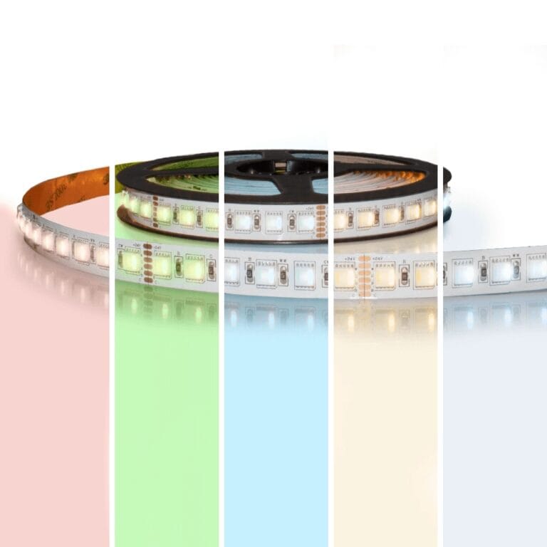 5 meter RGBWW led strip pro met 480 leds – losse strip