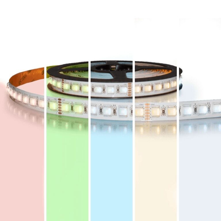 6 meter RGBWW led strip pro met 576 leds – losse strip