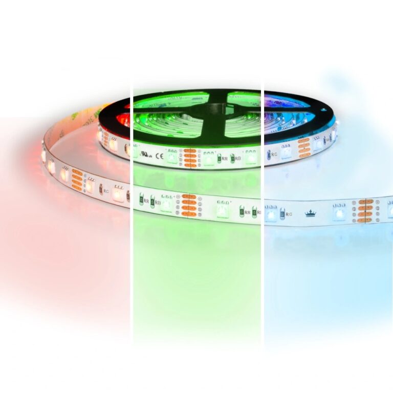 5 meter led strip RGB regular – 60 leds pm – 24v ip20