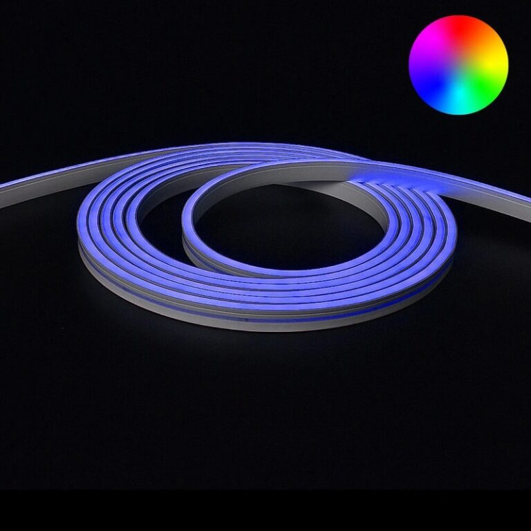 8 meter neon led flex RGB midi recht – losse strip