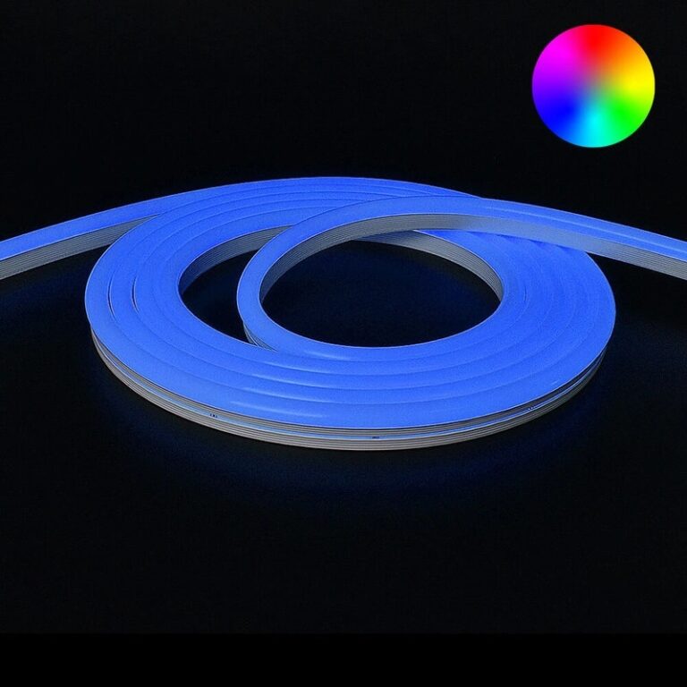 RGB neon led flex maxi rond 5 meter – losse strip