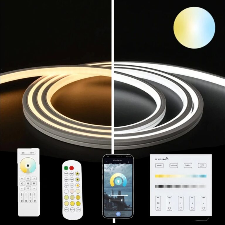 1 meter led flex dual white midi top view – complete set verlichting