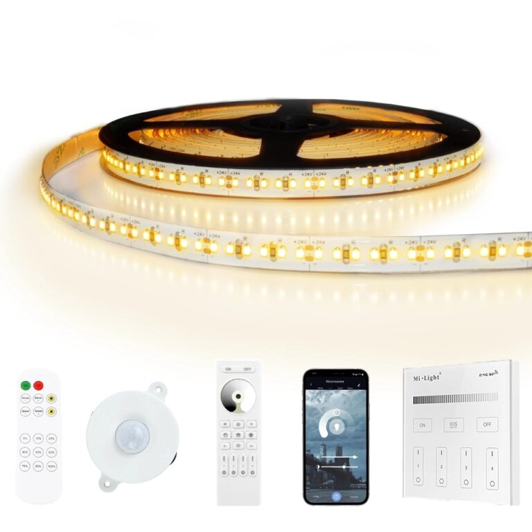 10 meter led strip warm wit pro – complete set