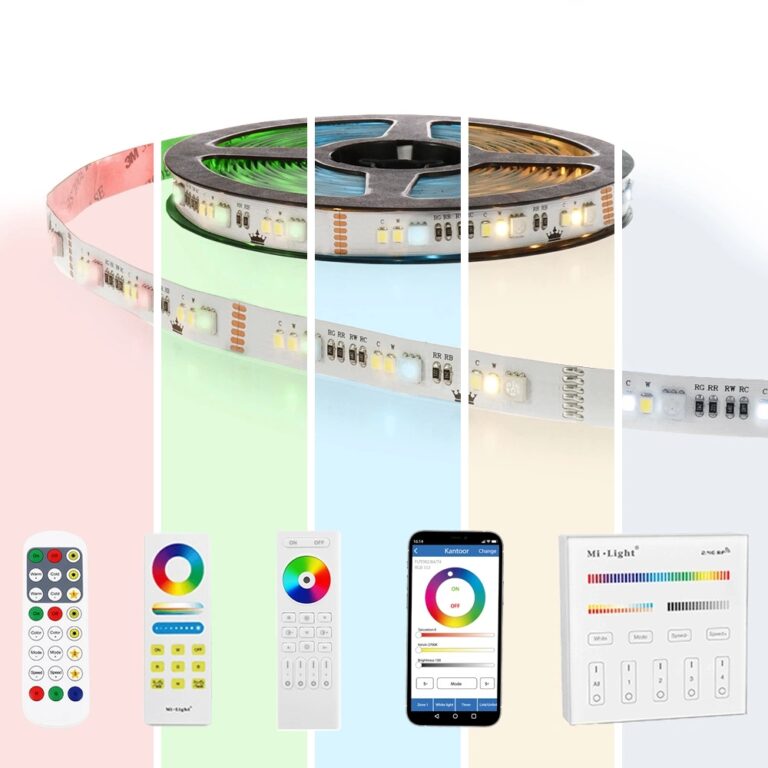 10 meter RGBWW led strip basic met 36 leds p/m – complete set
