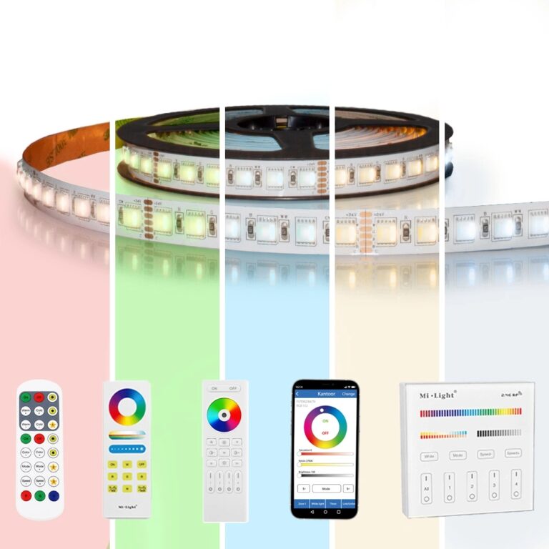 4 meter RGBWW led strip pro met 384 leds – complete set