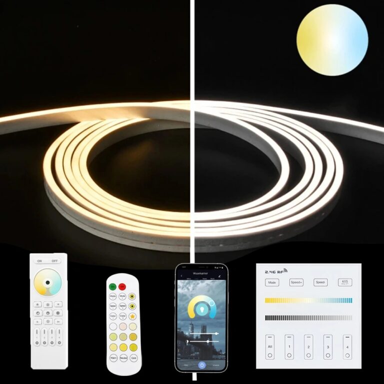 7,5 meter led flex dual white midi recht – complete set verlichting