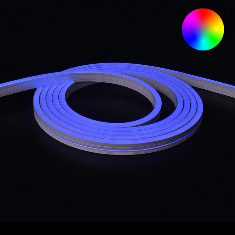 RGB neon led flex maxi recht 10 meter – losse strip