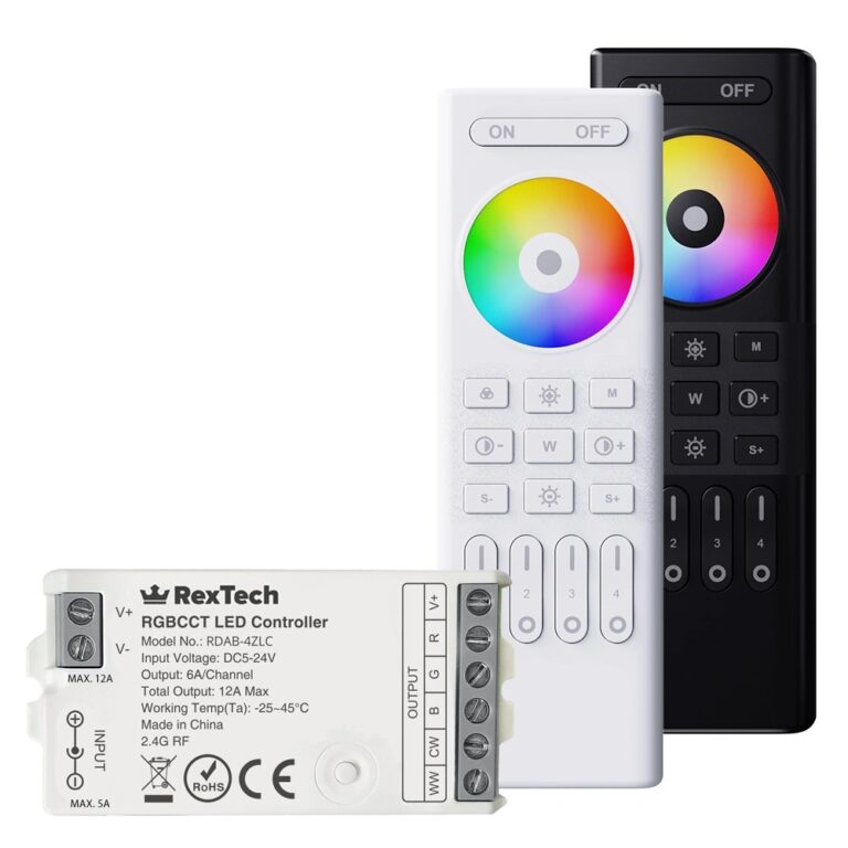 Touch rf 4-zone afstandsbediening RGBWW – compleet