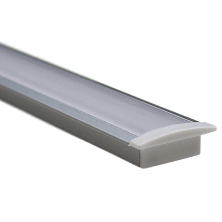Led strip profiel inbouw laag model – compleet inclusief afdekkap 4 meter 7 mm
