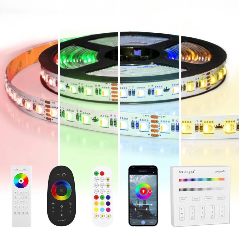 1 meter RGBW led strip | complete set | pro 96 leds p/m