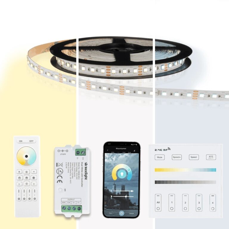 19 meter dual white led strip complete set – premium 2280 leds