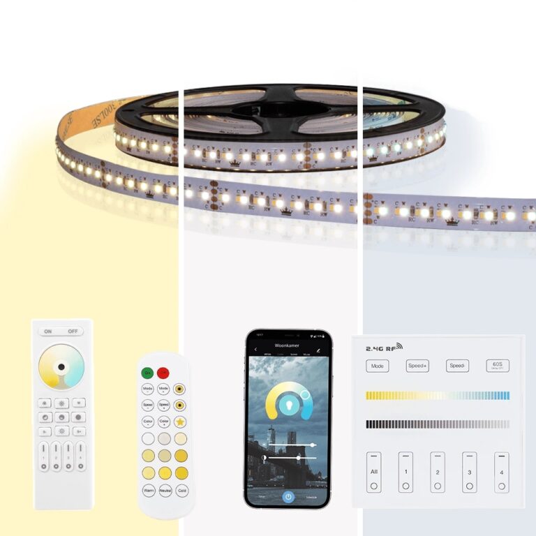 4 meter dual white led strip complete set – pro 320 leds