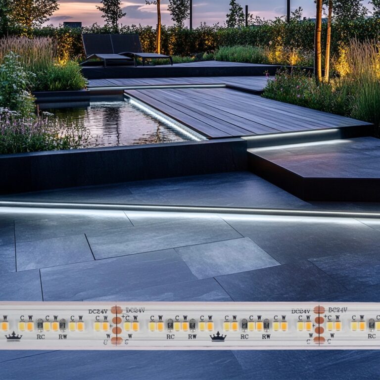 8 meter dual white led strip voor buiten losse strip