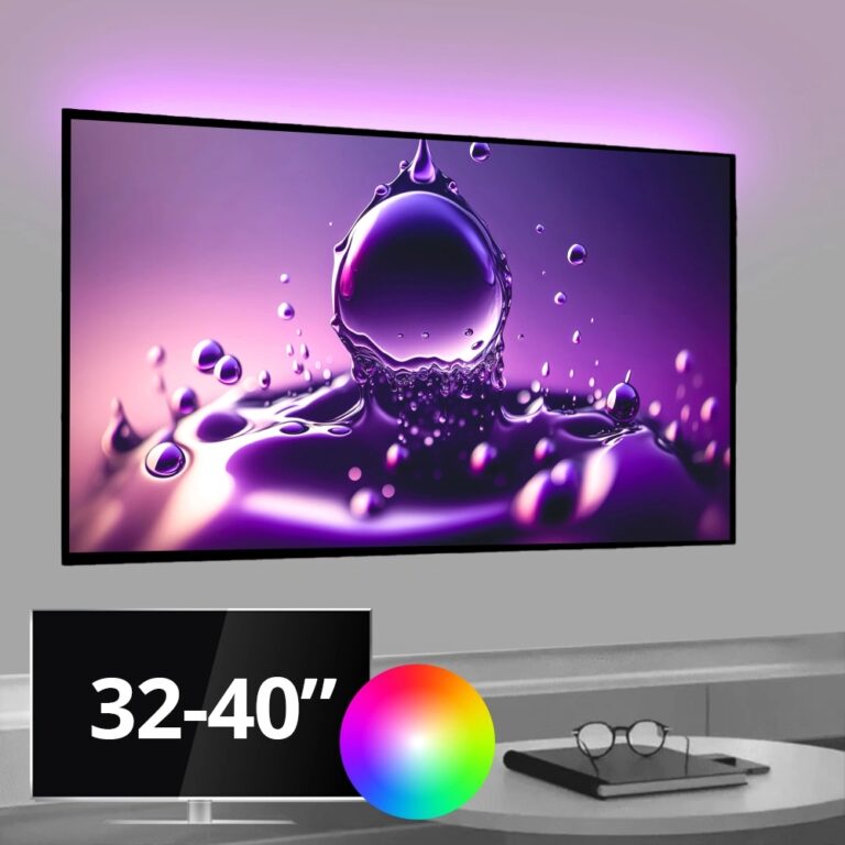 Tv led strip set met 1 RGB strip voor tv’s van 32 tot 40 inch