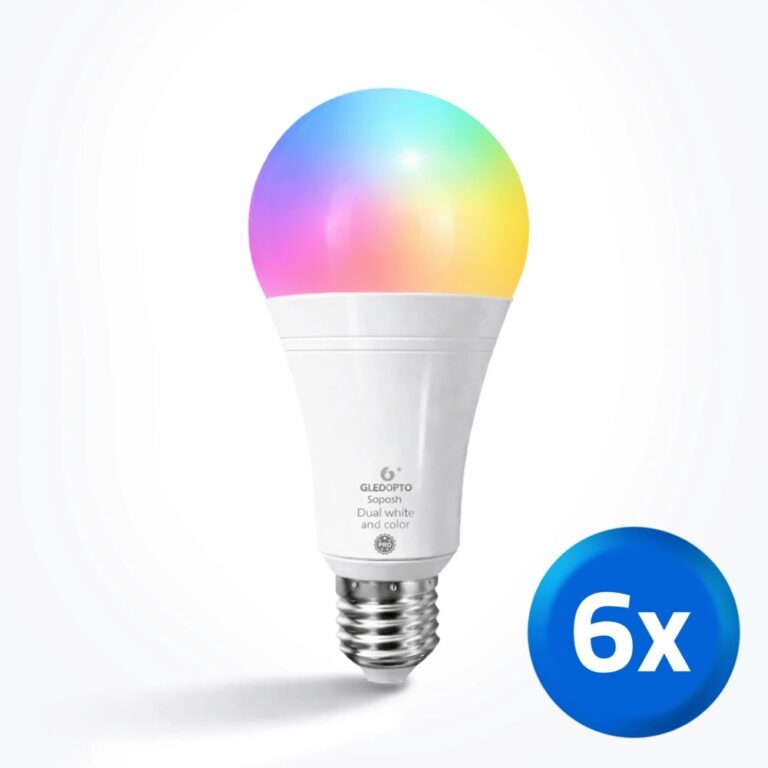 Zigbee lamp RGBWW 12w e27 fitting – voordeelset van 6