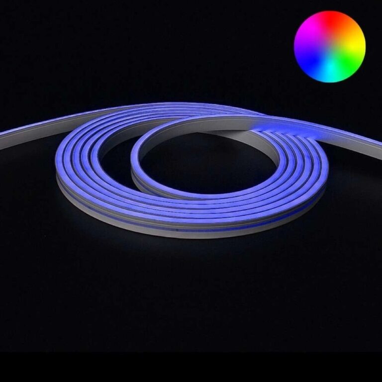 5 meter neon led flex RGB midi recht – losse strip
